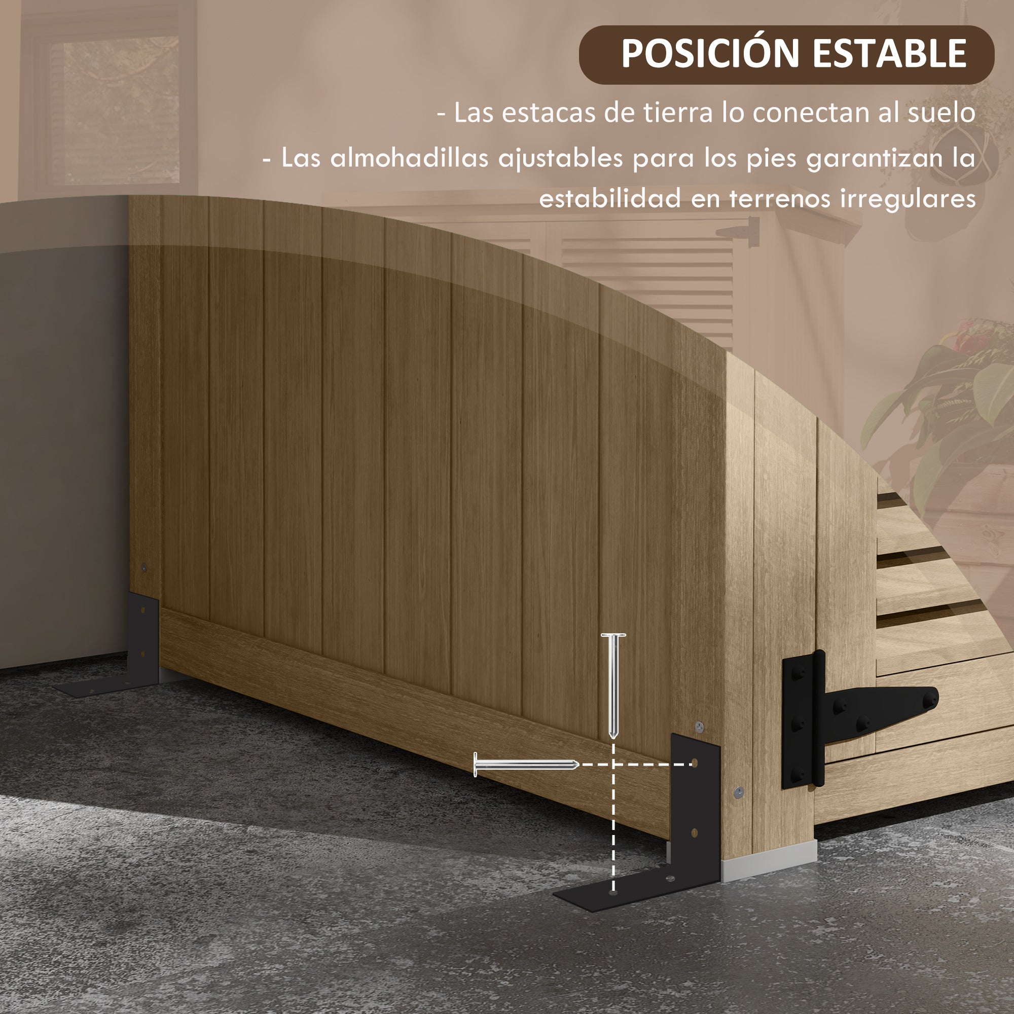 Wooden Shed 0.83 m² 127x65x168 cm Outdoor Wooden Cabinet with 2 Shutter Doors 2 Shelves 2 Handles and Waterproof Roof for Garden Natural