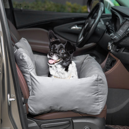 Pet Car Seat Carrier for Dogs and Cats Padded with Thick PP Cotton Safe and Comfortable Non-Slip Bottom Dark Grey 50 x 54 x 33 cm
