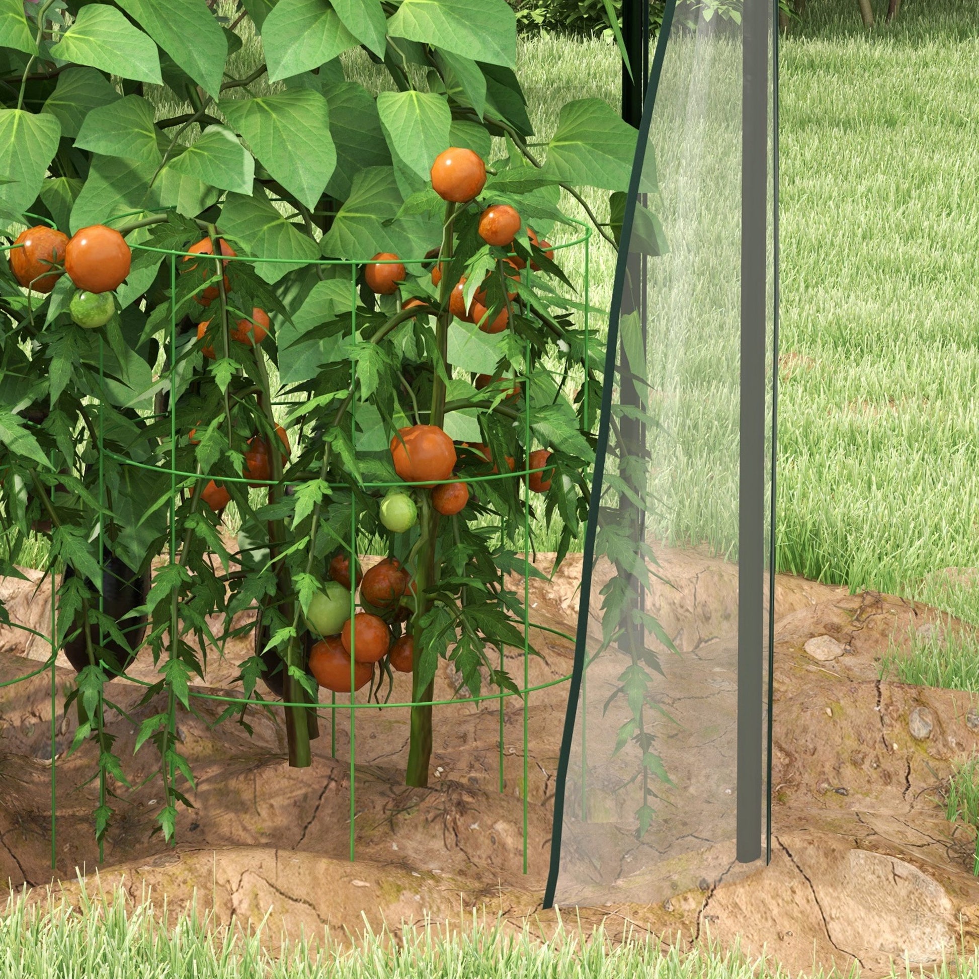 Garden Greenhouse Terrace Greenhouse with 2 Anti-UV Zipper Doors for Growing Plants Flowers Vegetables 90x90x145 cm Clear