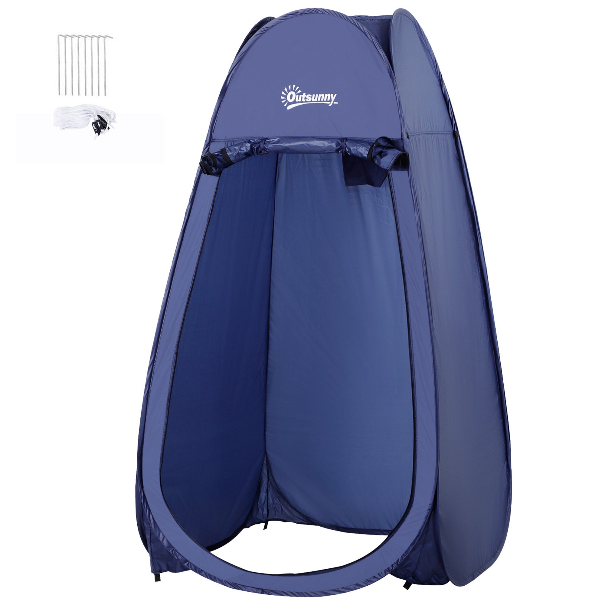 Pop Up Shower Tent Instant Pop Up Camping Tent with UV Protection Waterproof Roof and Carry Handle for Camping Cycling Bath Shower Beach 100x100x185 cm Blue Turquoise