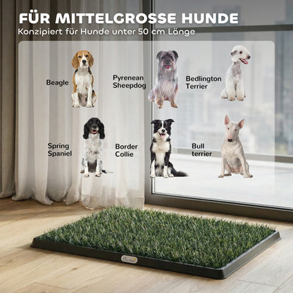 Dog Toilet 76 x 50.5 cm — Washable Artificial Grass Puppy Potty for Balcony & Apartment