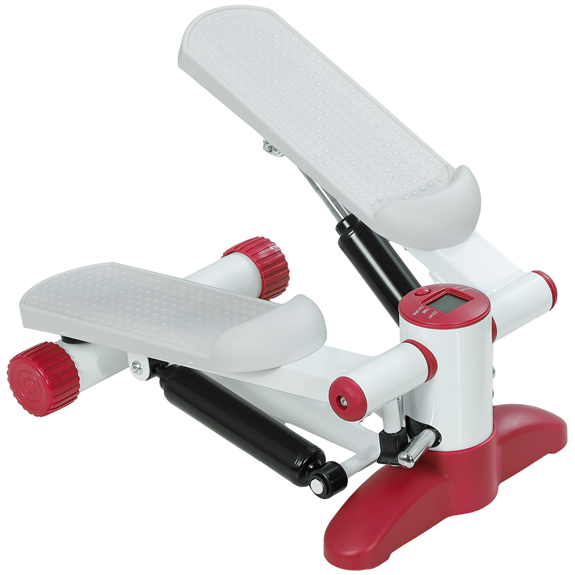 SPORTNOW Stepper, mini stepper, with LCD monitor, oversized non-slip pedals, fitness stepper for home exercise, gray