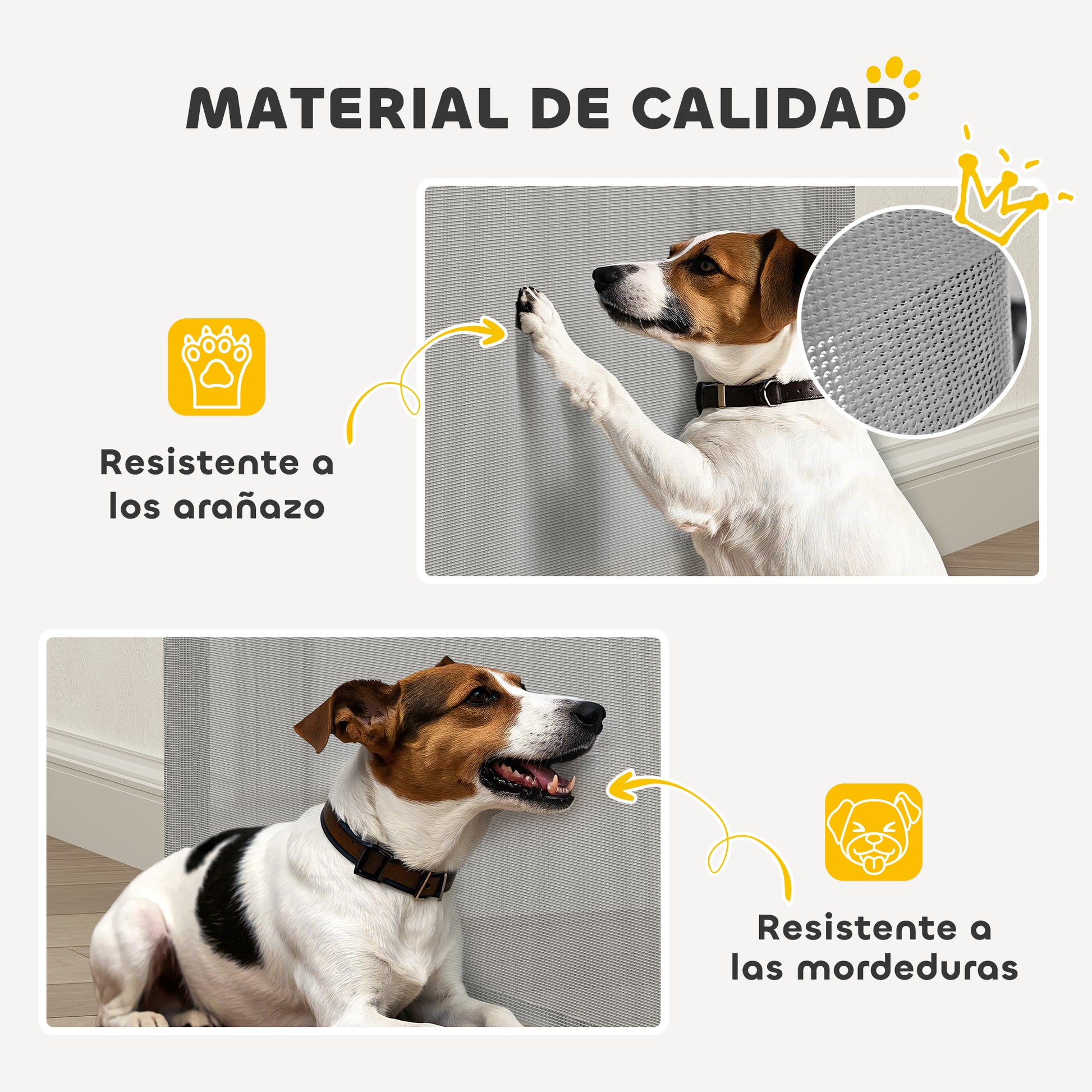 Retractable Dog Barrier 0-140 cm Small Dog Door Extendable Pet Safety Gate with Lock Switch for Stairs Doorways Hallways Gray