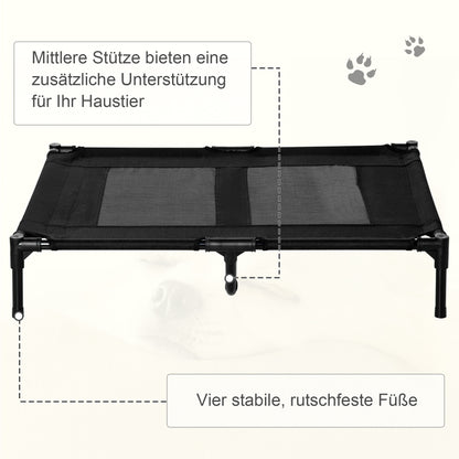 Dog Bed, Outdoor Dog Sofa, Pet Bed, Sleeping Place, Cat Bed, Dog Bed, 92 x 76 x 18 cm, Black