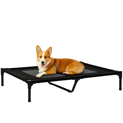 Dog Bed, Outdoor Dog Sofa, Pet Bed, Sleeping Place, Cat Bed, Dog Bed, 92 x 76 x 18 cm, Black