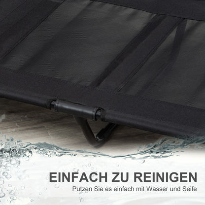 Dog Bed, Outdoor Dog Sofa, Pet Bed, Sleeping Place, Cat Bed, Dog Bed, 92 x 76 x 18 cm, Black