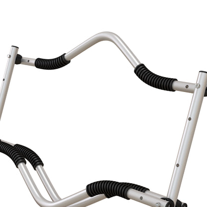 SPORTNOW Kayak Cart Adjustable Canoe Trolley Surf Trolley Boat Trailer with Straps for Canoe, Surfboard, Paddleboards, Aluminum, Yellow