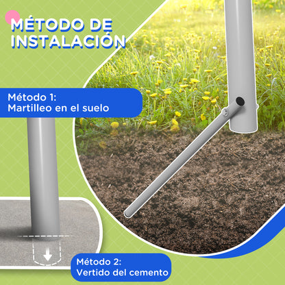 Children's Swing Garden Swing with 1 Simple Swing 1 Glider and Anti-UV Children's Swing Load 135 kg 255x160x180 cm Gray and Green