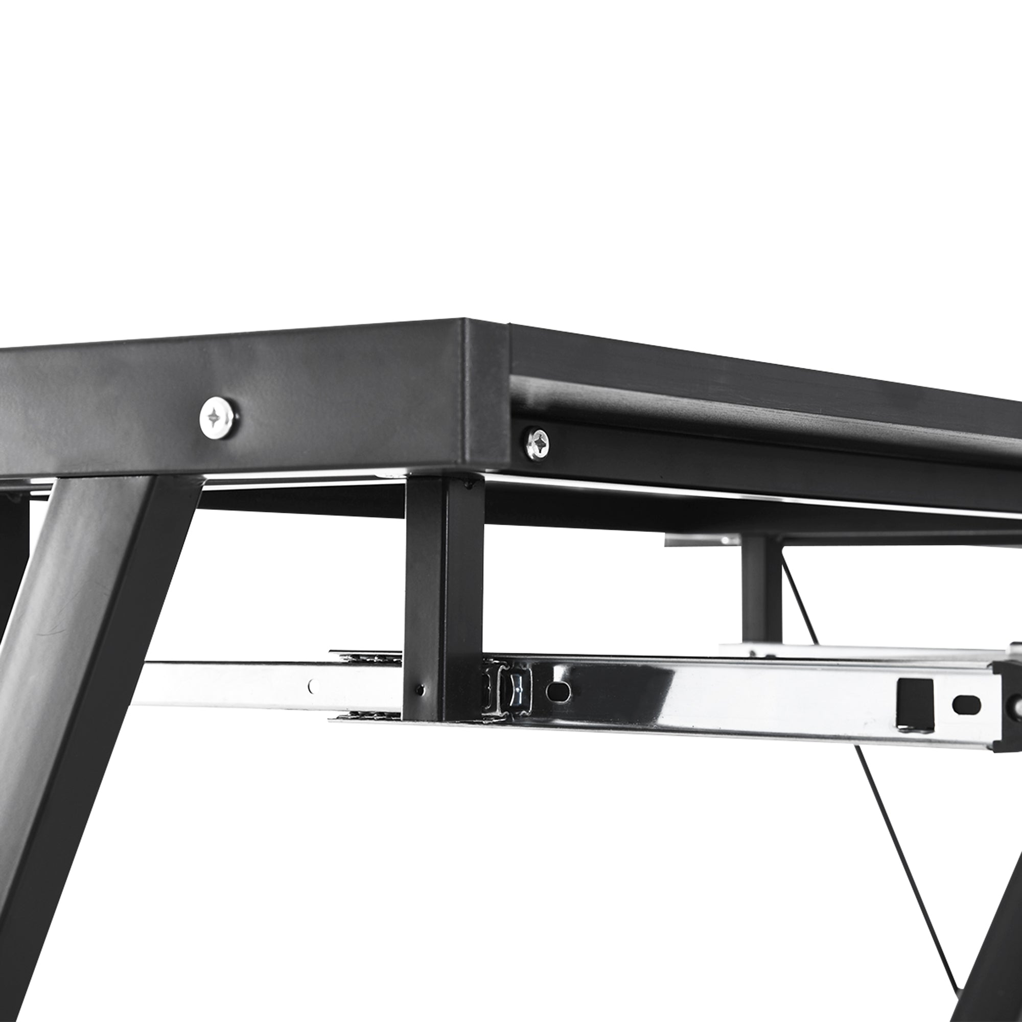Computer Desk PC Desk for Home Office 2 Types L-Shaped Corner Desk 130x130x73.5 cm Straight Desk Steel Frame