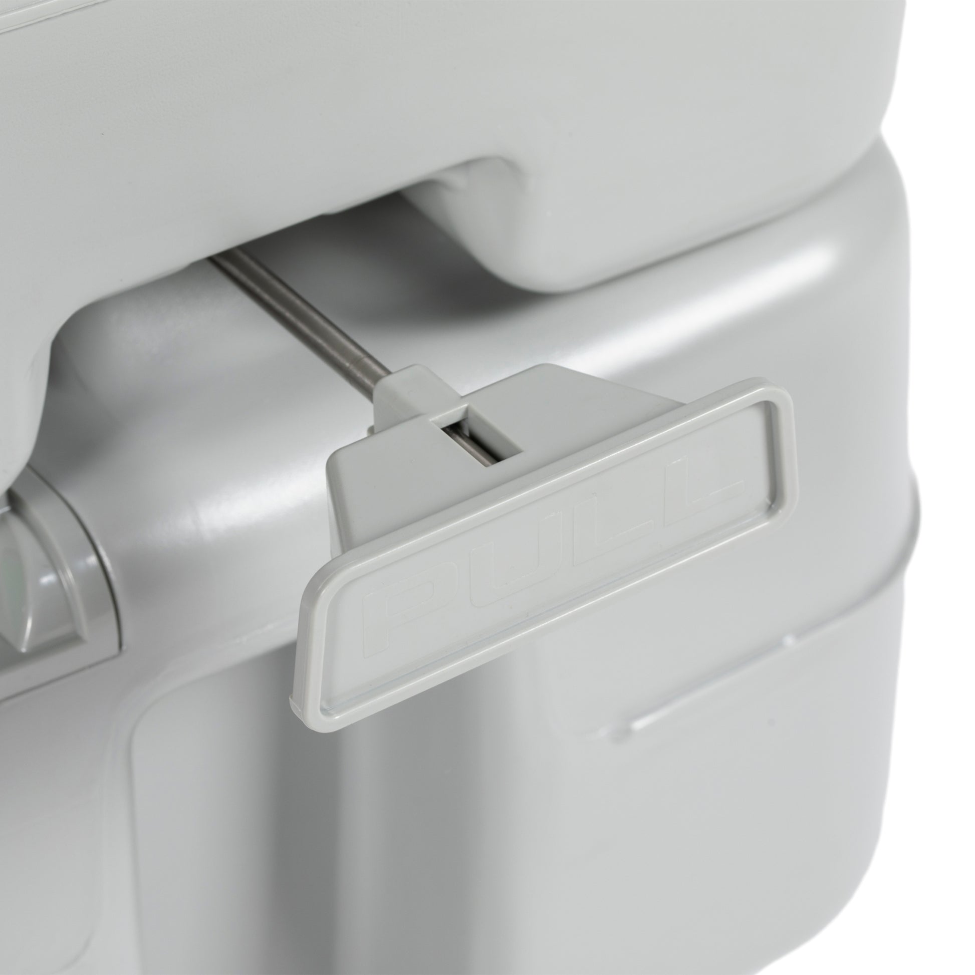 Portable Toilet 20L Portable WC with Water Level Indicator Load 150 kg for Camping Travel Elderly Caravan Boat 33x40x43 cm Gray