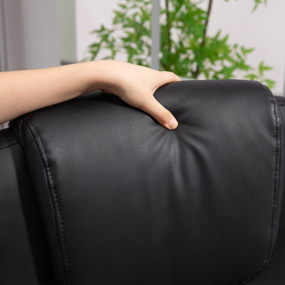 Office Chair with Rocking Function, Padded Desk Chair, Height Adjustable Swivel Chair with Reclining Function, Holds Up to 120 kg, for Office, Study Room, Black