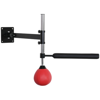 boxing frame boxing training wall mount adjustable height with rotating reflex bar speedball foldable for adults and teenagers