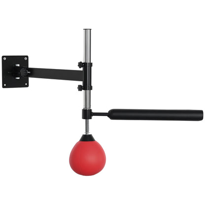 boxing frame boxing training wall mount adjustable height with rotating reflex bar speedball foldable for adults and teenagers