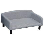 Pet Sofa with Soft Cover Pet Sofa with Wooden Legs Dog Bed 82 x 54 x 36 cm