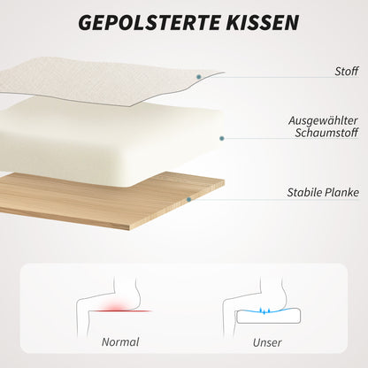 Home Office Chair, Desk Chair Swivel Chair Height Adjustable Office Chair with Rocking Function, Linen Look, Makeup Chair for Bedroom, Study, Beige