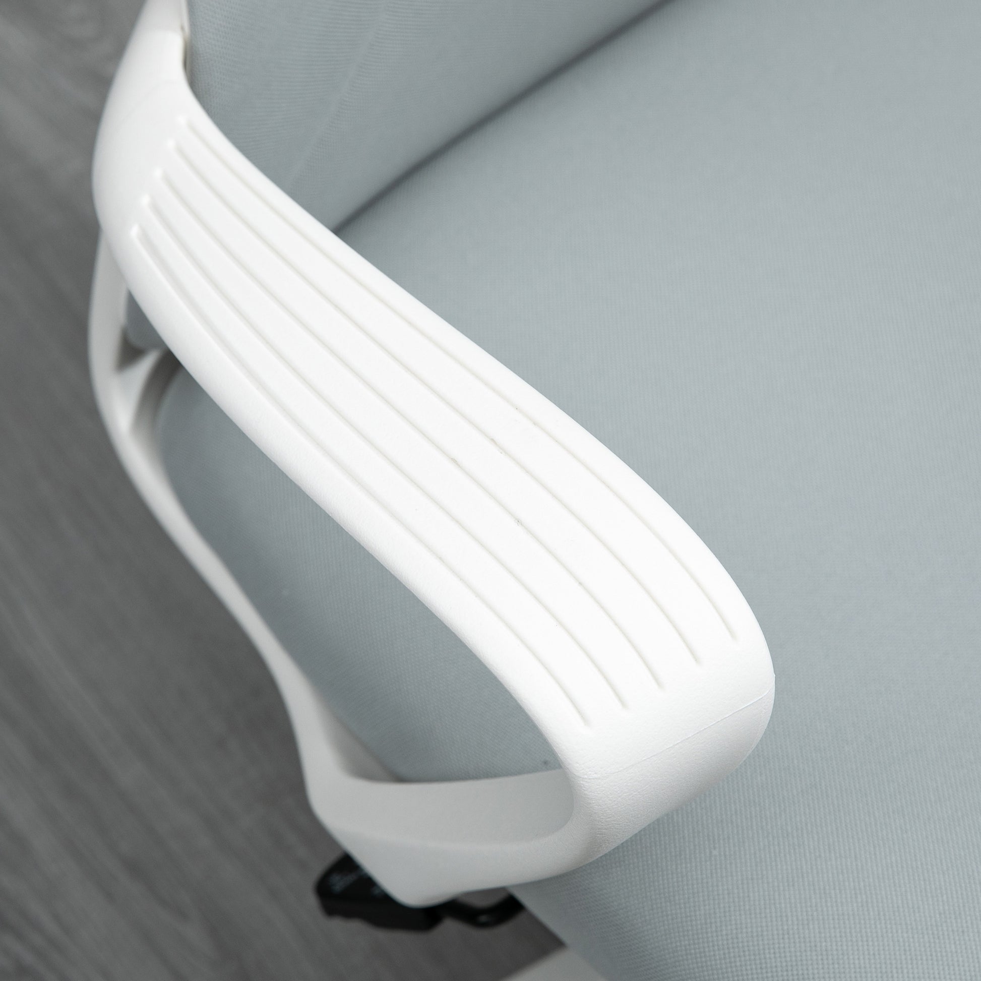 Office Chair with Tilt Function, Height Adjustable Desk Chair, Ergonomic Computer Chair, Rotating PC Chair for Home Office, Stretch Fabric, Light Gray