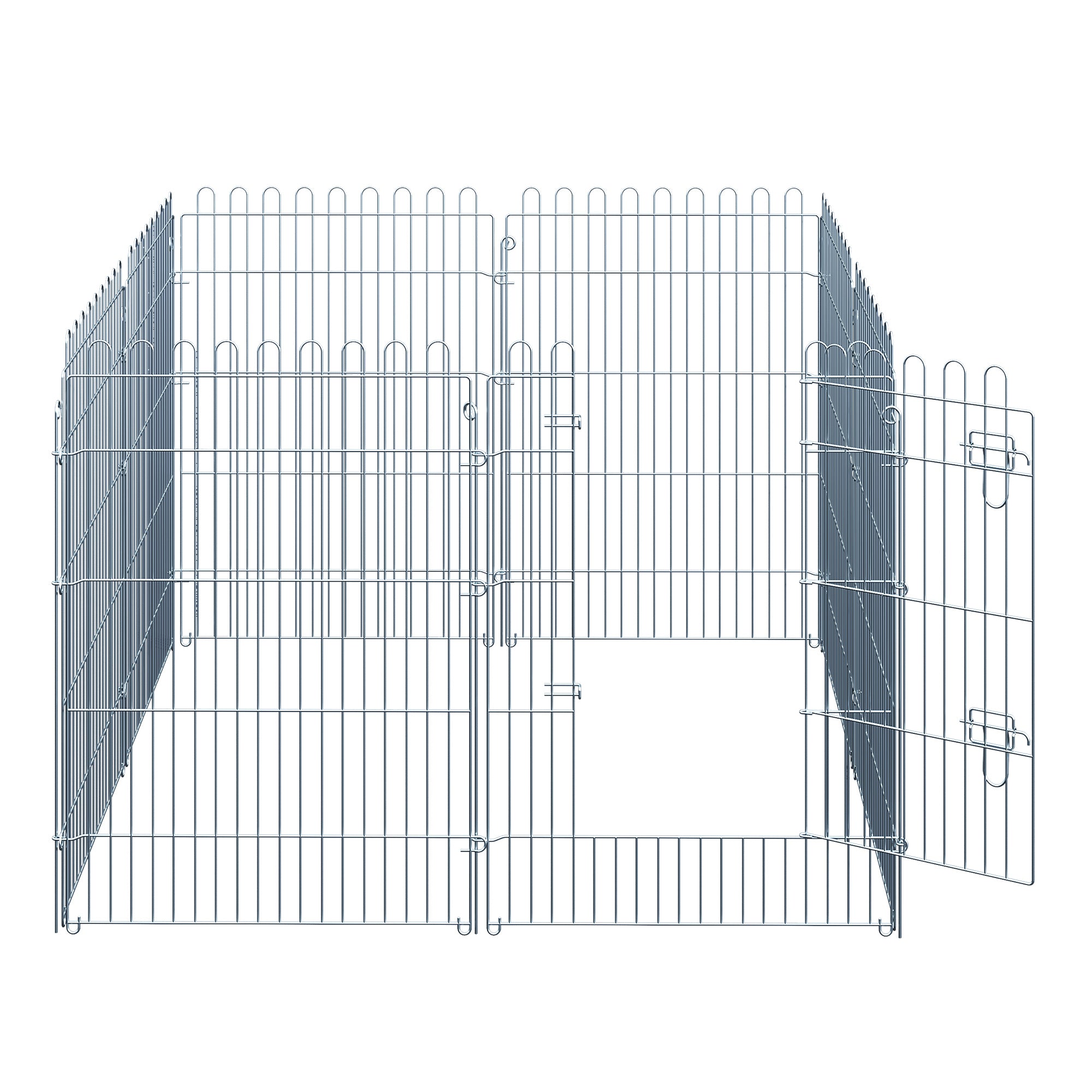 Playpen Puppy Playpen Puppy Fence Playpen Puppy Gate for Animals 8-part B63 x H91 cm