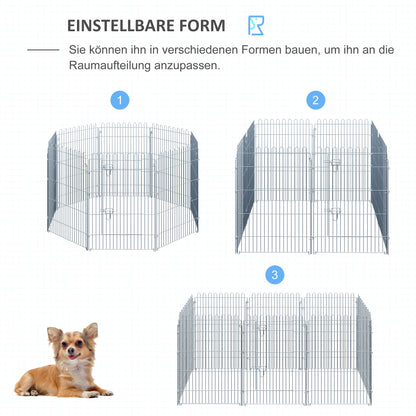 Playpen Puppy Playpen Puppy Fence Playpen Puppy Gate for Animals 8-part B63 x H91 cm