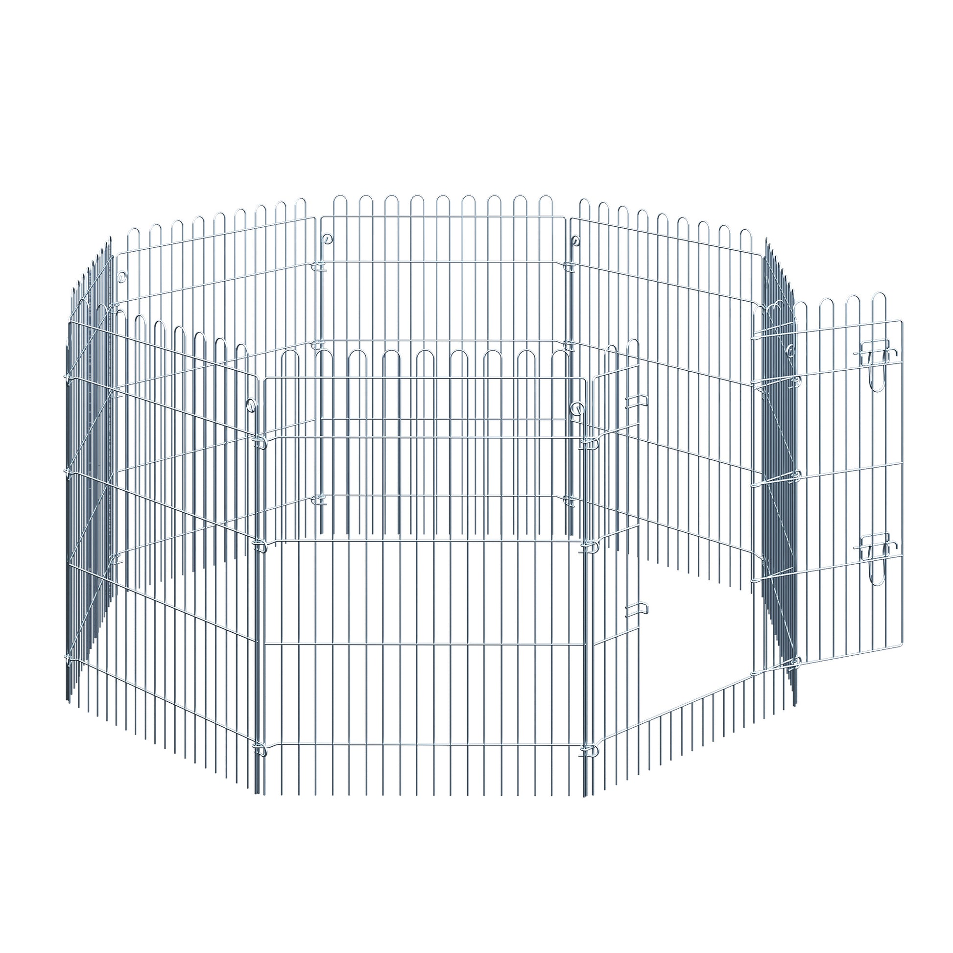 Playpen Puppy Playpen Puppy Fence Playpen Puppy Gate for Animals 8-part B63 x H91 cm