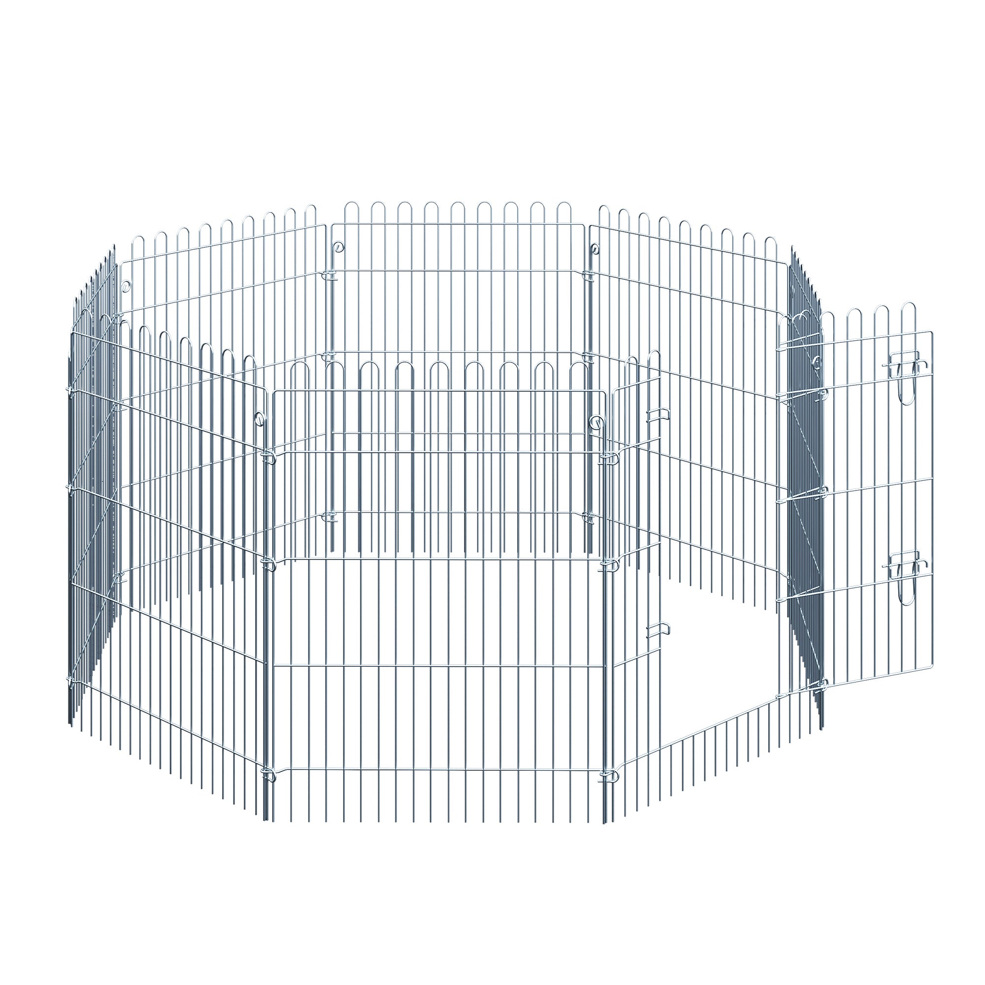 Playpen Puppy Playpen Puppy Fence Playpen Puppy Gate for Animals 8-part B63 x H91 cm