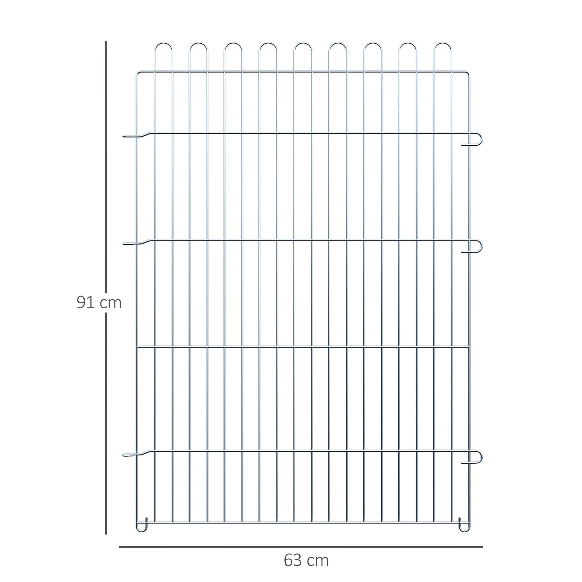 Playpen Puppy Playpen Puppy Fence Playpen Puppy Gate for Animals 8-part B63 x H91 cm