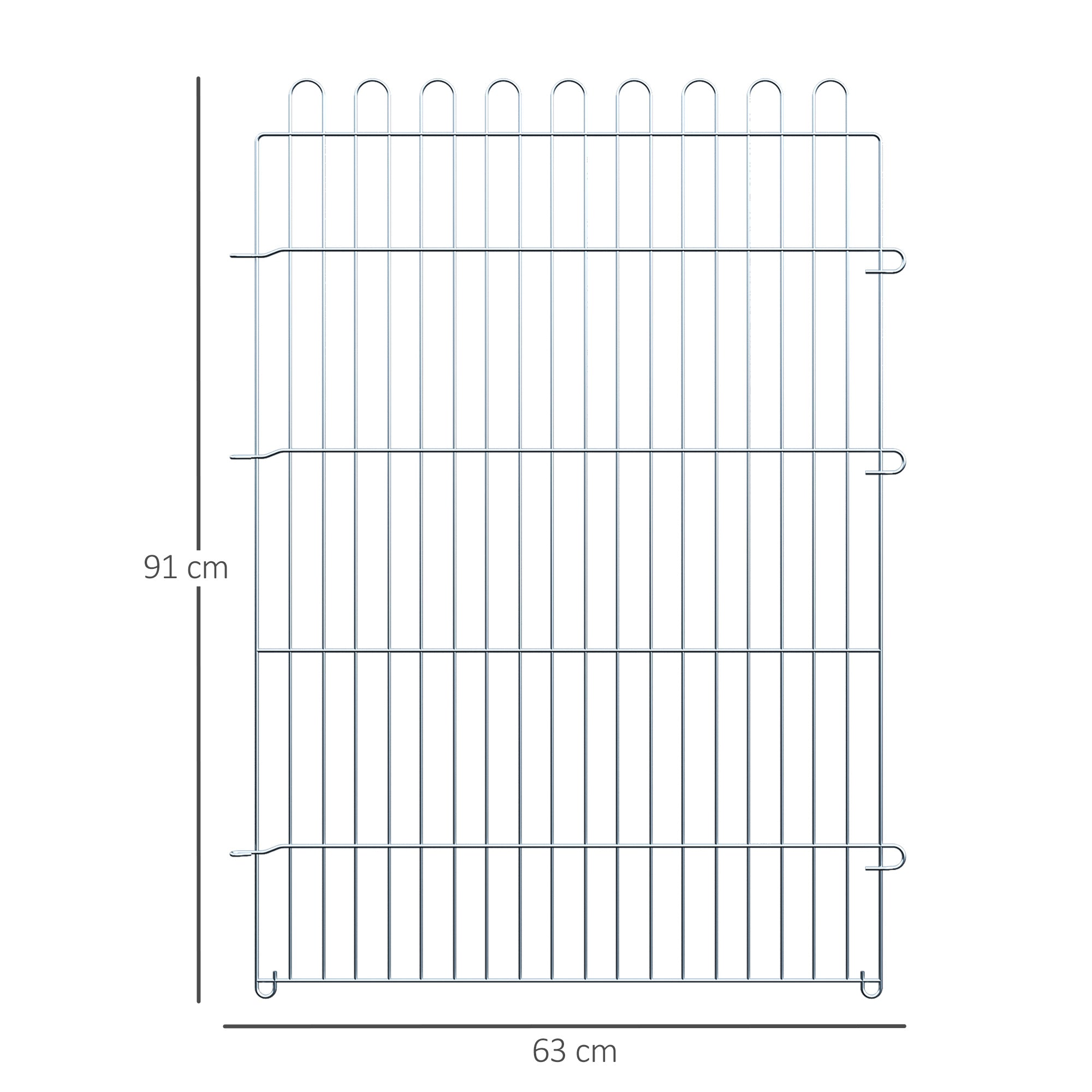 Playpen Puppy Playpen Puppy Fence Playpen Puppy Gate for Animals 8-part B63 x H91 cm