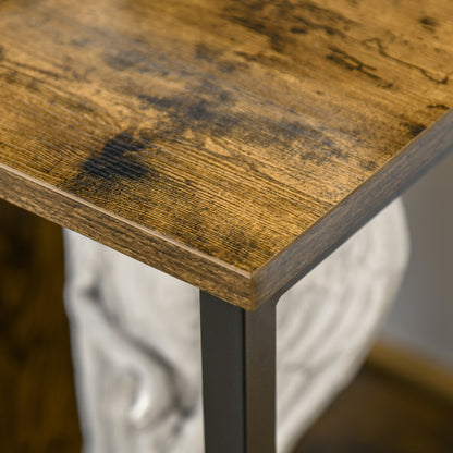 TV Stand for TVs up to 55 Inches Industrial Style TV Console with 4 Compartments Adjustable Shelf and Cable Management 110x40x50 cm Rustic Brown