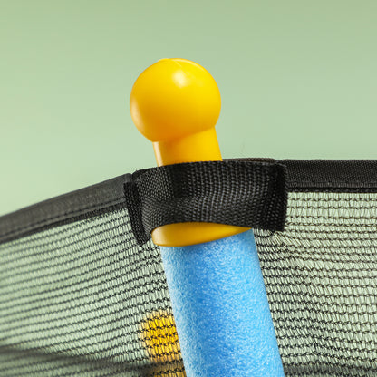 Children's Trampoline Ø163.5 cm, Indoor Trampoline with Safety Net Edge Cover Bungee Cord, Children's Trampoline up to 50 kg, for Children 3-10 Years Blue