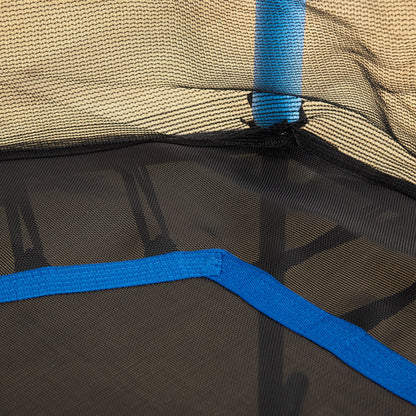 Children's Trampoline Ø163.5 cm, Indoor Trampoline with Safety Net Edge Cover Bungee Cord, Children's Trampoline up to 50 kg, for Children 3-10 Years Blue